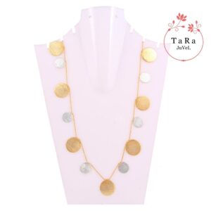 Gold and Silver Coin Necklace