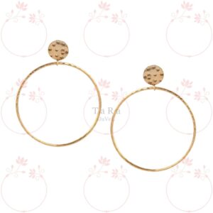 Hammer textured hoops